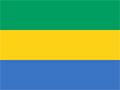 Flagge Gabun