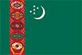 Flagge Turkmenistan