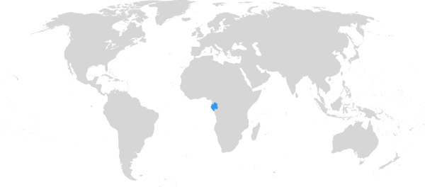 Gabun auf der Weltkarte