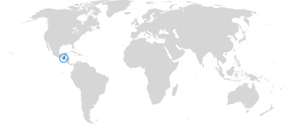 Guatemala auf der Weltkarte