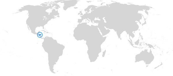Honduras auf der Weltkarte