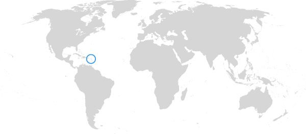 St. Kitts und Nevis auf der Weltkarte