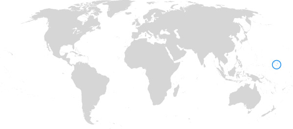 Marshallinseln auf der Weltkarte