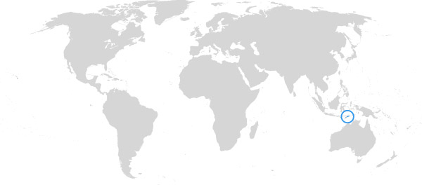 Osttimor auf der Weltkarte