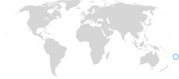 Tonga auf der Weltkarte