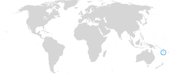 Vanuatu auf der Weltkarte