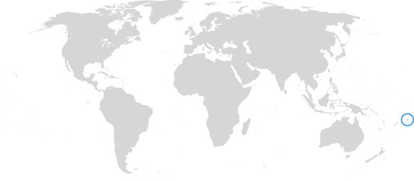 Samoa auf der Weltkarte