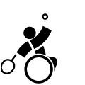 Symbol Rollstuhltennis
