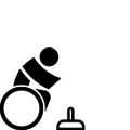 Symbol Rollstuhlcurling